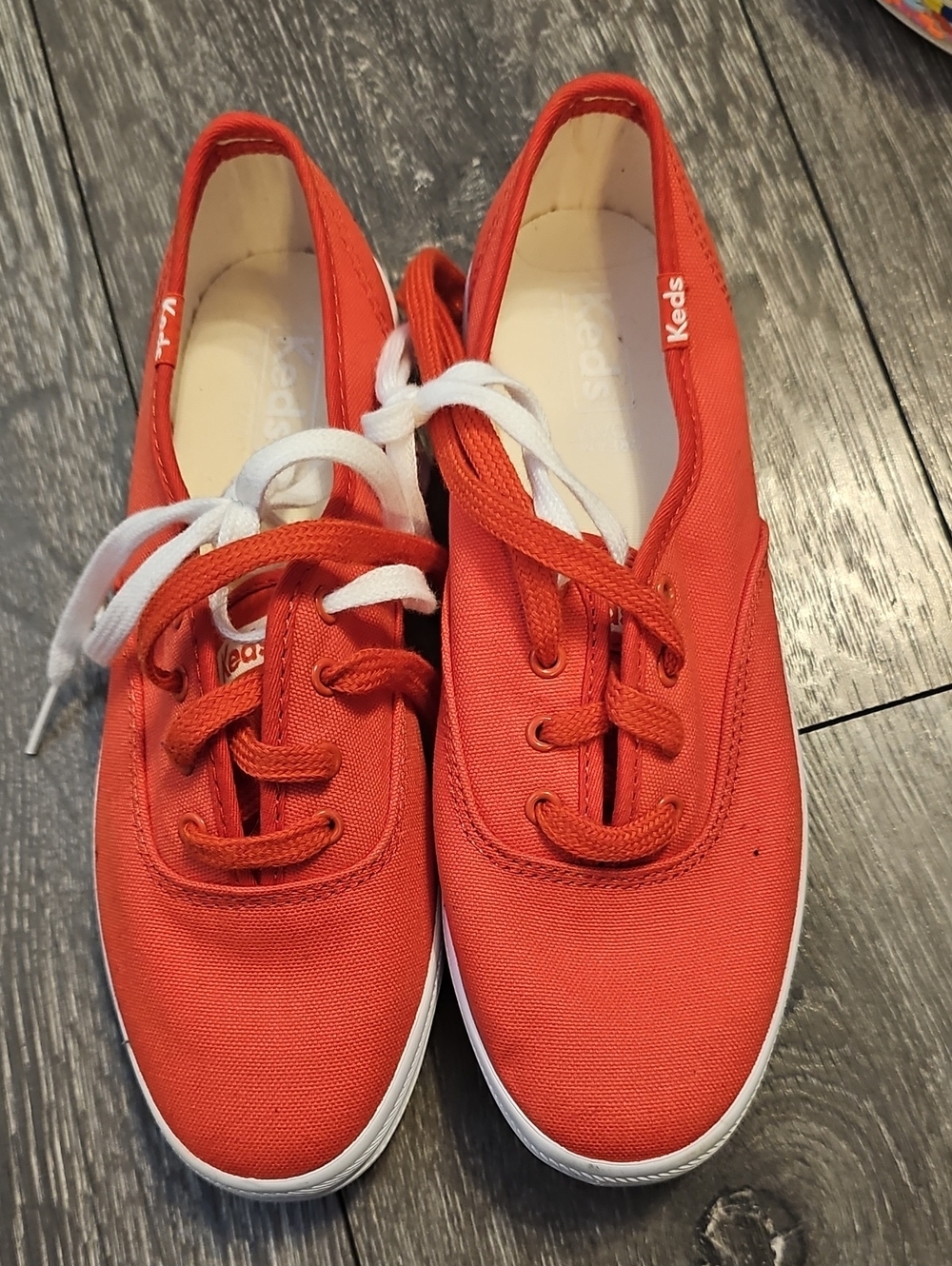 Keds Women's Red Canvas Sneakers